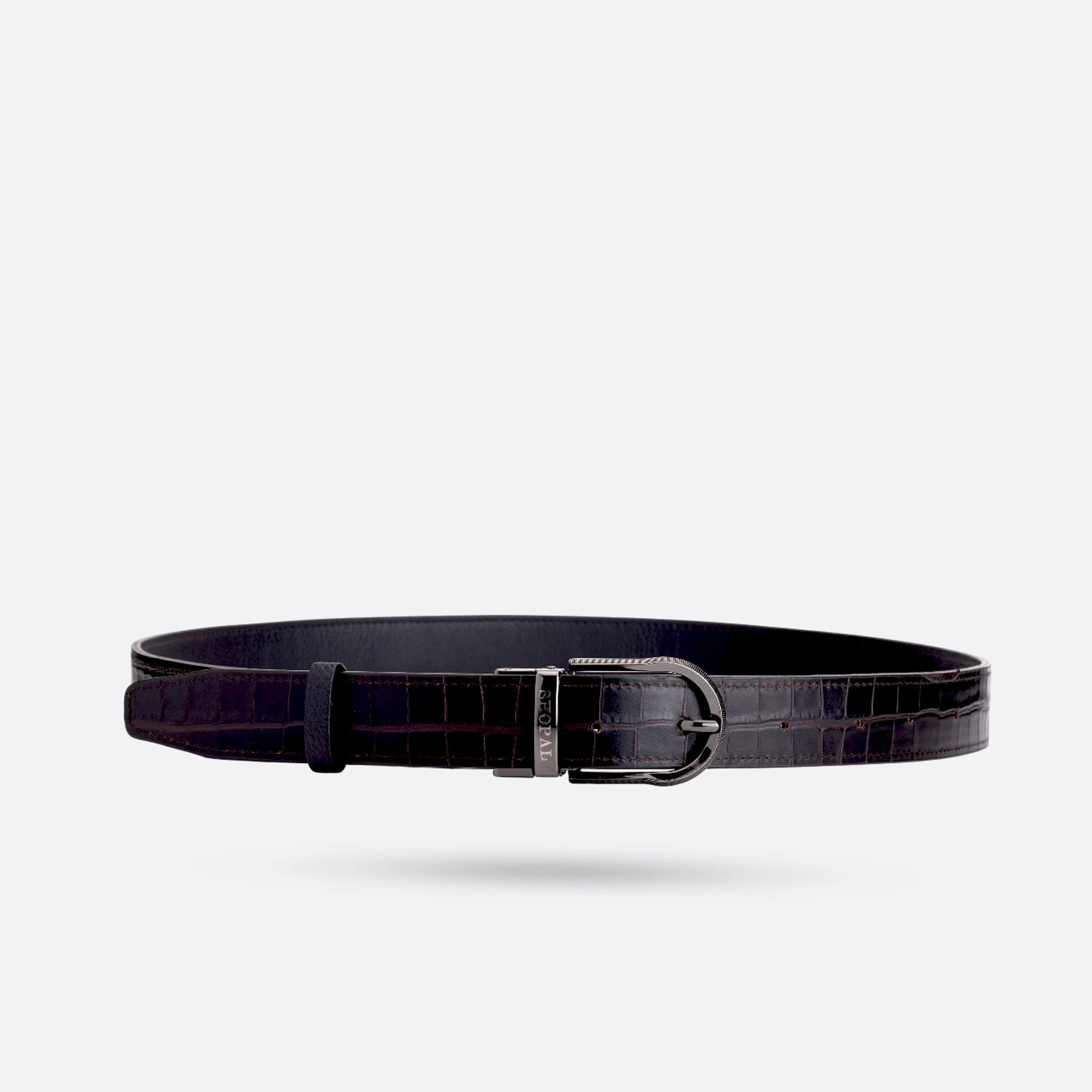 Coffret portefeuille - ceinture - porte clé en cuir