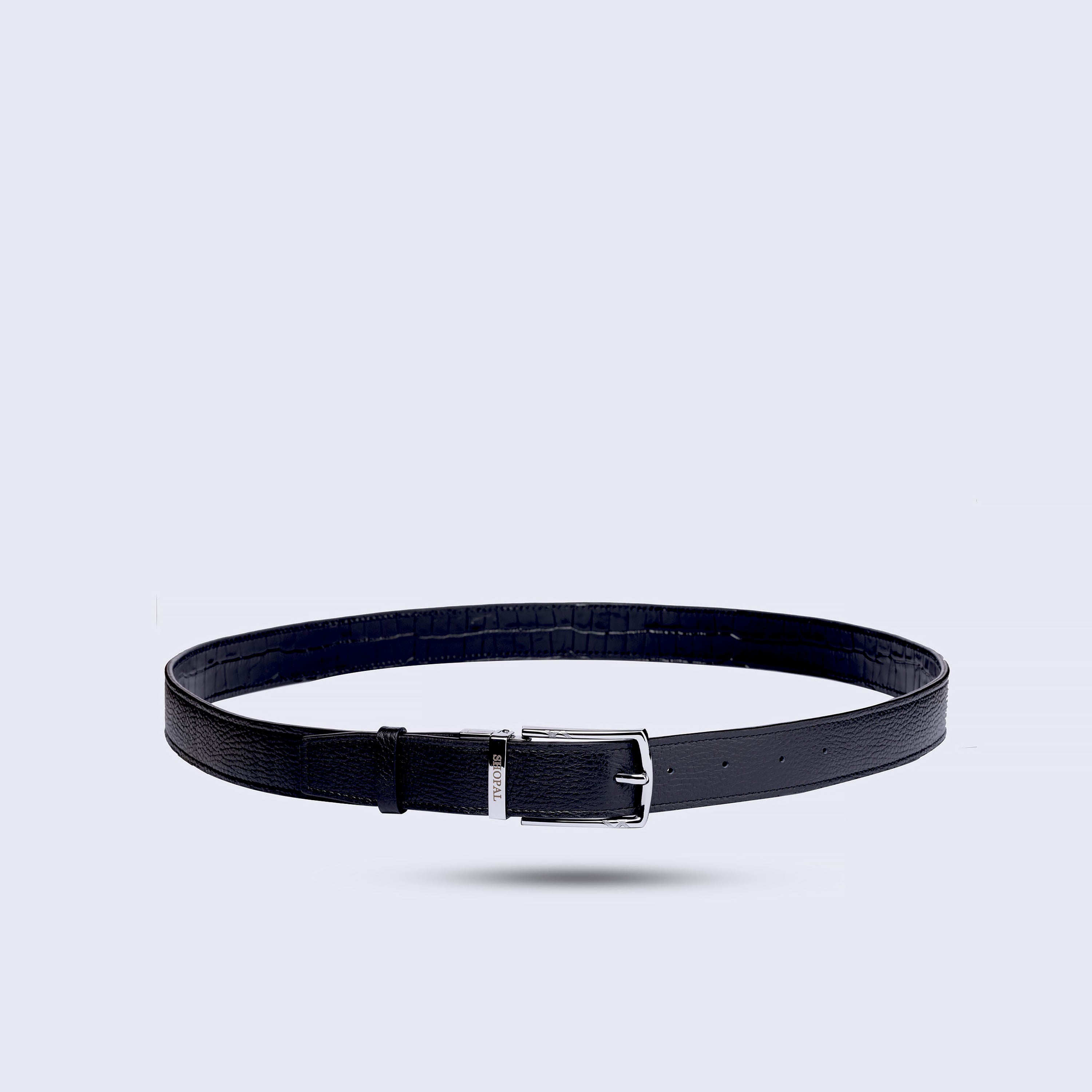 Ceinture en cuir homme Noir