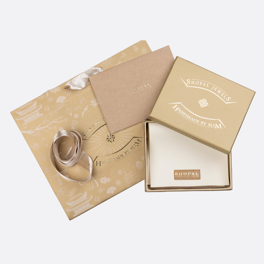 Portefeuille compact en cuir