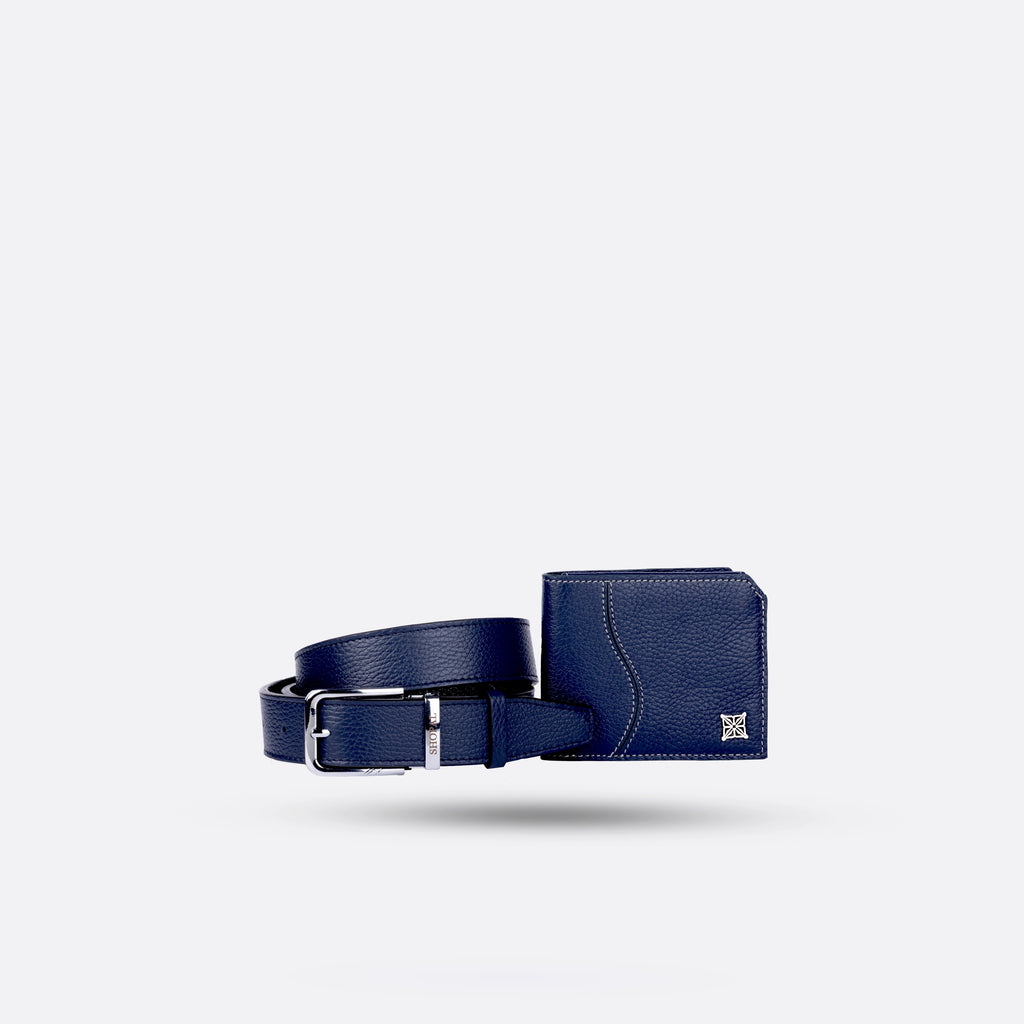 Coffret portefeuille - ceinture en cuir