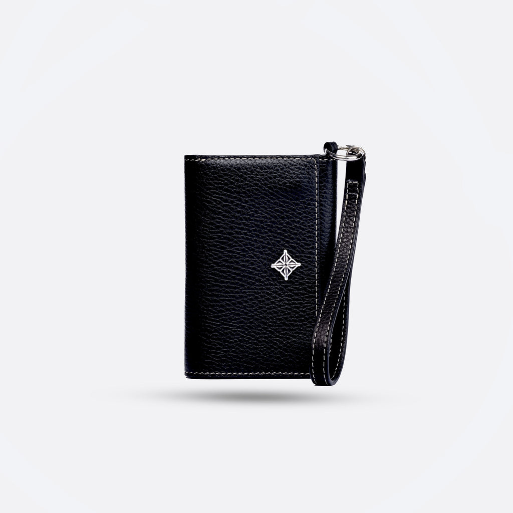 Portefeuille compact en cuir